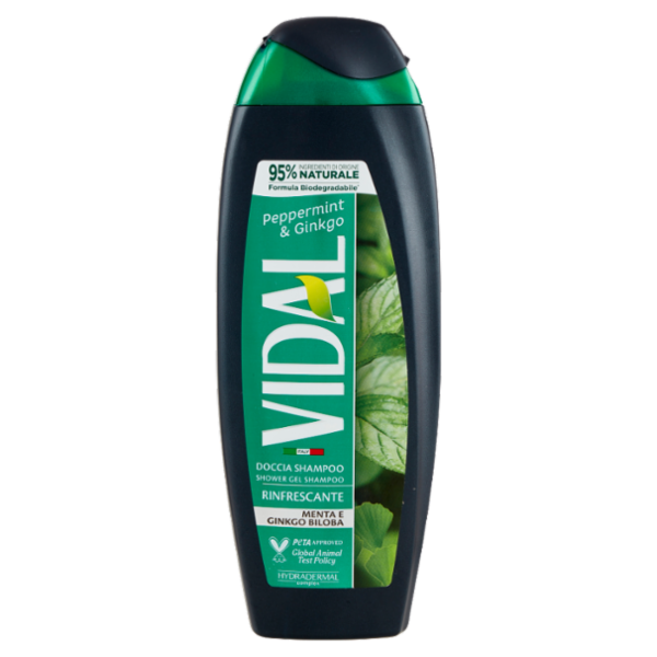 Vidal Peppermint & Ginkgo Doccia Shampoo Menta e Ginkgo Biloba 250 ml