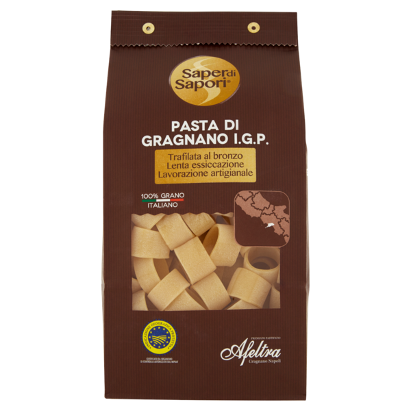 Selex Saper di Sapori Pasta di Semola di Gragnano I.G.P. Calamarata 500 g