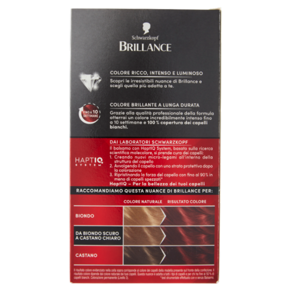 Brillance Colorazione Permanente Intensiva 872 Rosso Intenso Rubino