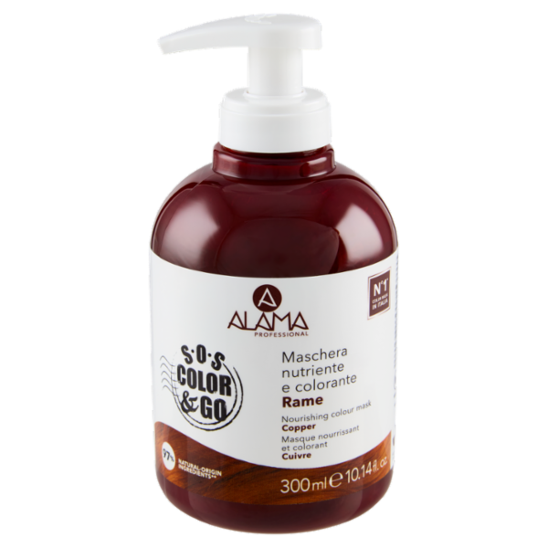Alama Professional S.O.S. Color & Go Maschera nutriente e colorante Rame 300 ml