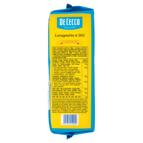 De Cecco Le Specialità Lasagnette n°202 500 g