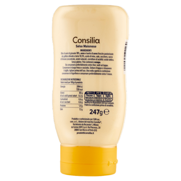 Consilia Maionese Squeeze 247 g
