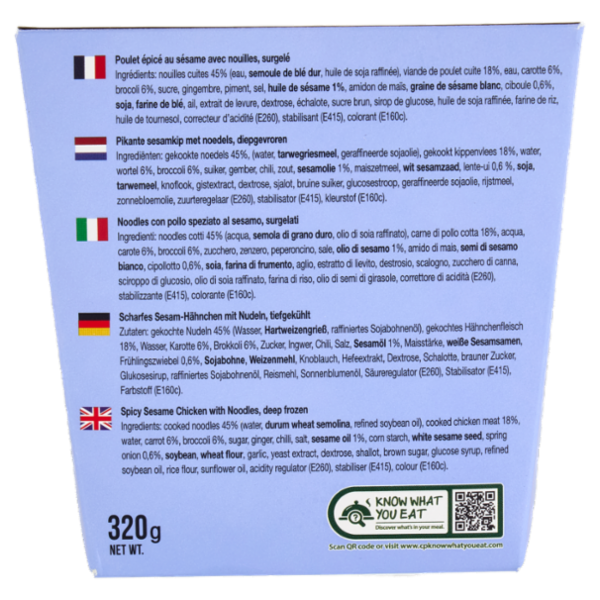 Kitchen Joy Thai Cube Spicy Sesame Chicken with Noodles 320 g