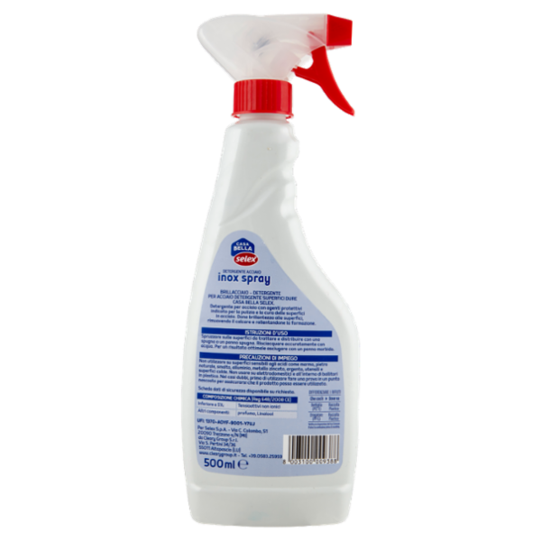 Selex Casa Bella Detergente per Acciaio Inox 500 ml