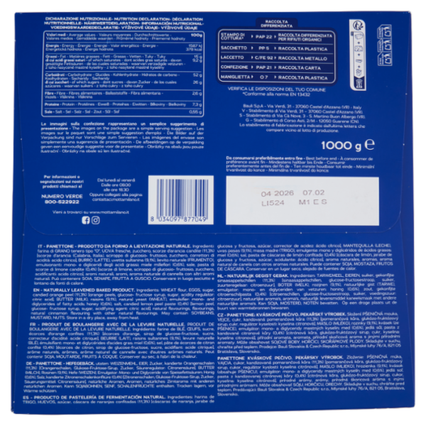 Motta il Panettone Tradizionale 1000 g