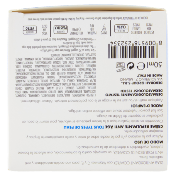 Dermolab Anti Età Concentrato di Acido Ialuronico Crema Rimpolpante 50 ml