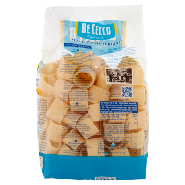 De Cecco Le Specialità Mezzi Paccheri Rigati n°230 500 g