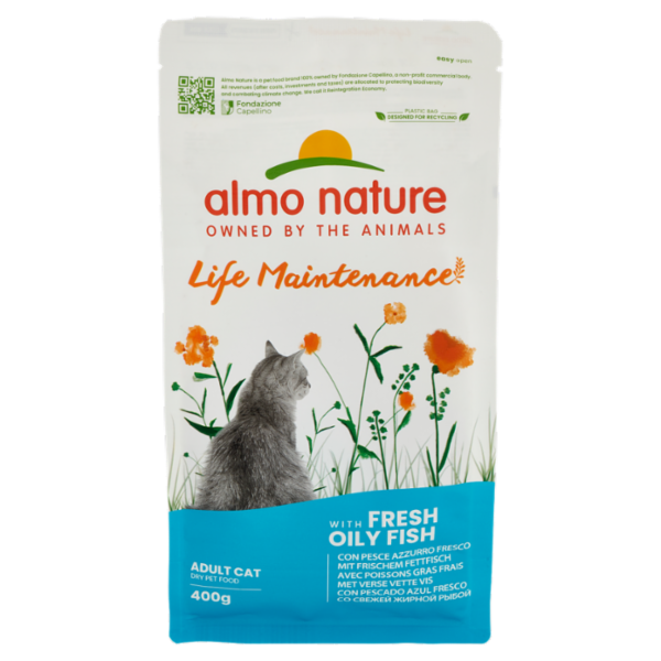 almo nature Life Maintenance Adult Cat con Pesce Azzurro Fresco 400 g