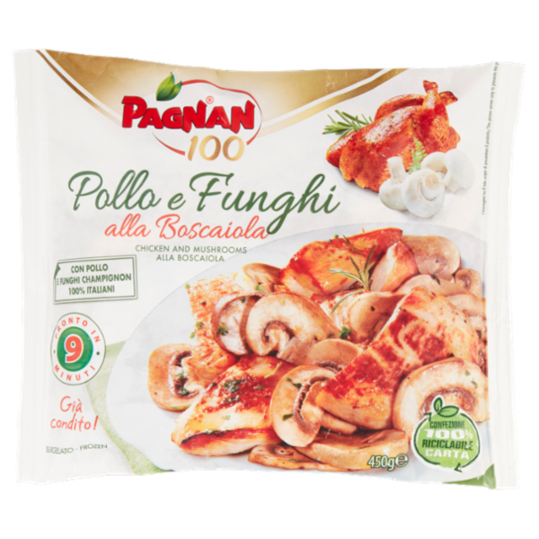 Pagnan 100 Pollo e Funghi alla Boscaiola Surgelato 450 g