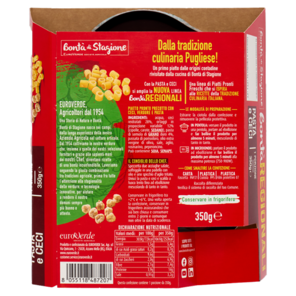 Bontà di Stagione Bontà Regionali Pasta e Ceci 350 g