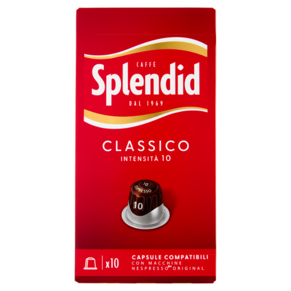 Splendid Classico 10 - 10 Capsule Caffè Compatibili con Macchine Nespresso*® Original 52g
