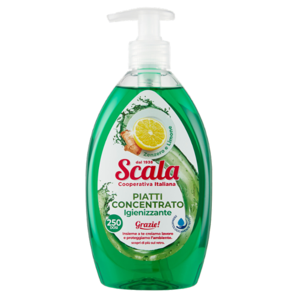 Scala Piatti Concentrato Igienizzante Zenzero e Limone 500 ml