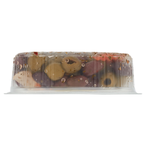 Assaggi e paesaggi Olive Verdi e Nere Denocciolate Condite con Ortaggi e Funghi 200 g