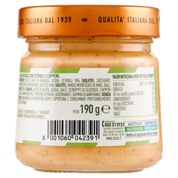 Saclà Salsa Burger 190 g