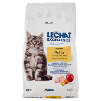 Le Chat Excellence Kitten Pollo Con Riso, Uova, Mela 1,5 Kg