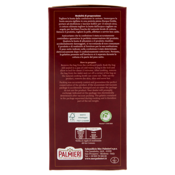 Palmieri Cotechino Cotto 250 g
