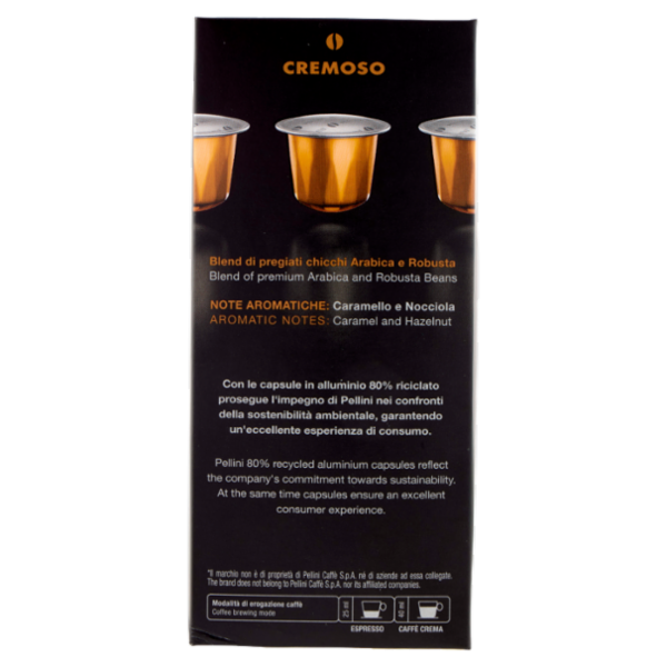 Pellini Cremoso Compatibili Nespresso* 30 Capsule 165 g
