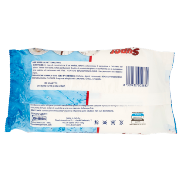 Super Wipes Salviette Multiuso Igienizzanti 80 pz