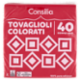 Consilia Tovaglioli 2 Veli 38x38 cm Rosso 40 pezzi