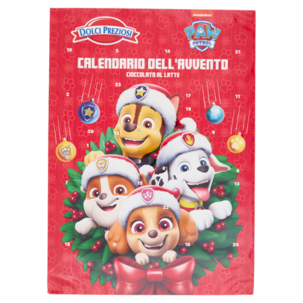 Dolci Preziosi Calendario dell'Avvento Cioccolato al Latte Paw Patrol 75 g