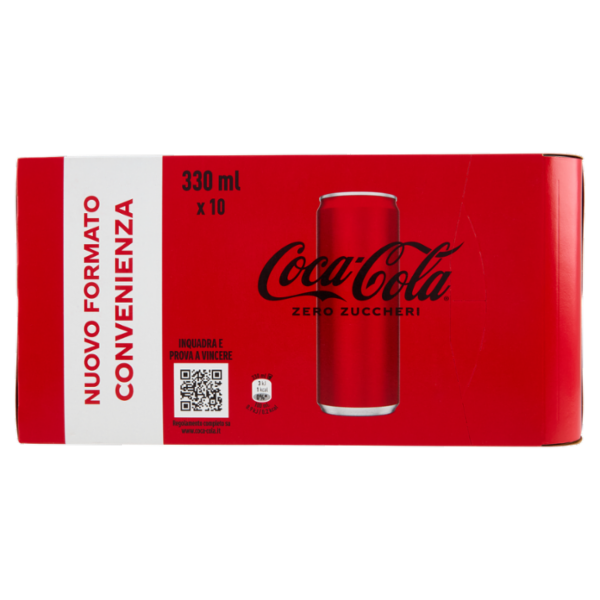 Coca-Cola ZERO lattina sleek 10 x 33 cl