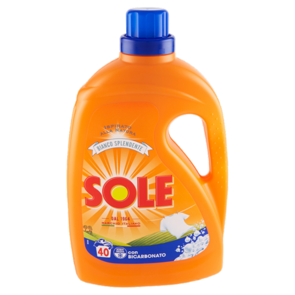 Sole Detersivo lavatrice Bianco Splendente 40 lavaggi 2 L