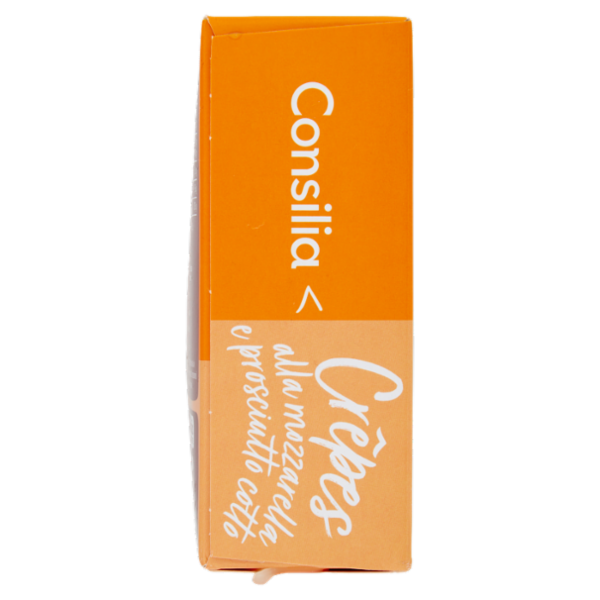 Consilia Crêpes Surgelate Prosciutto Cotto e Mozzarella 4 pezzi 250 g