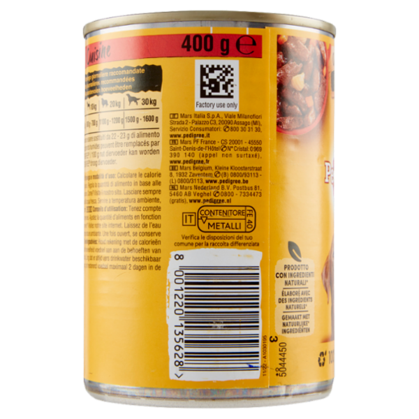 Pedigree Cuisine con Manzo, Pasta e Carote in Salsa 400 g