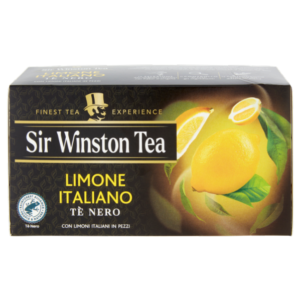 Sir Winston Tea Limone Italiano Tè Nero 20 x 1,75 g