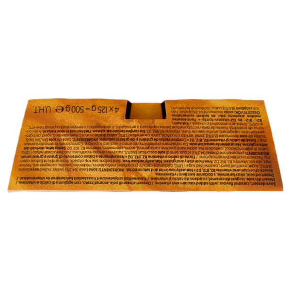 ALPRO Dessert 100% Vegetale Gusto Caramello, Senza Lattosio, Povero di Grassi, 4X125g