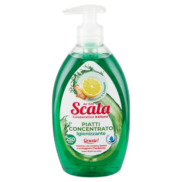 Scala Piatti Concentrato Igienizzante Zenzero e Limone 500 ml