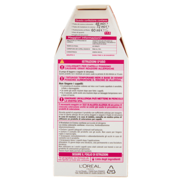 L'Oréal Paris Tinta Capelli Casting Creme Gloss, Senza Ammoniaca, 630 Caramel