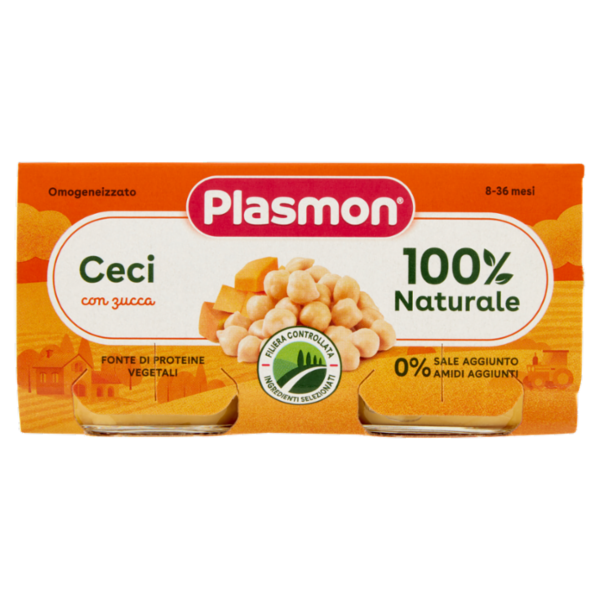 Plasmon Omogeneizzato Ceci con zucca 2 x 80 g