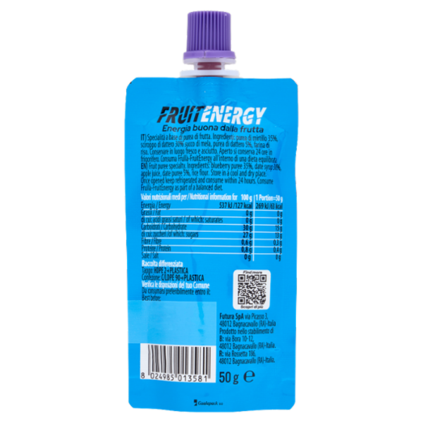 Frullà Sport FruitEnergy Mirtillo con Dattero 50 g