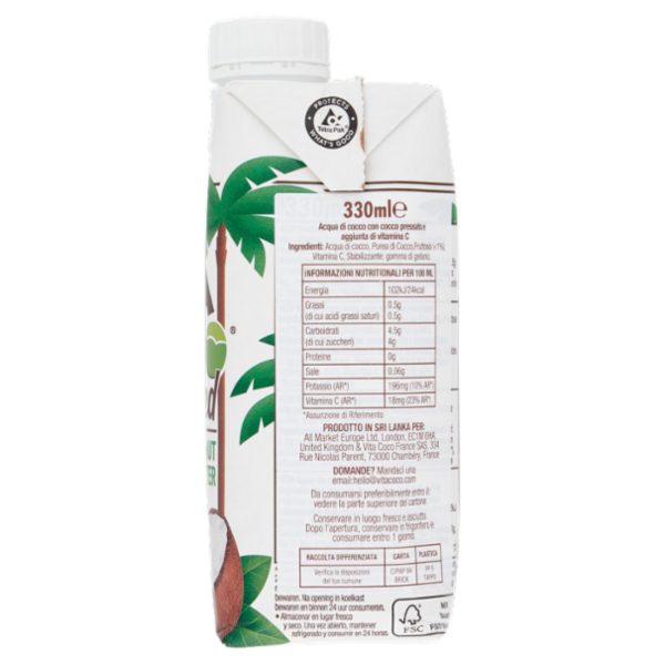 Vita Coco Pressed Coconut Water 330 ml