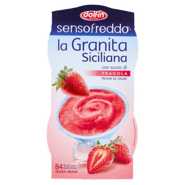 dolfin sensofreddo la Granita Siciliana con succo di Fragola 2 x 100 ml