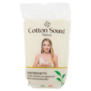 Cotton Sound Natura Maxi Dischetti Cotone Naturale Non Sbiancato 50 Pz