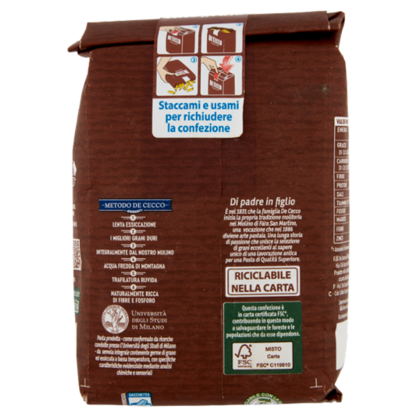 De Cecco Integrale Stellette n° 75 500 g