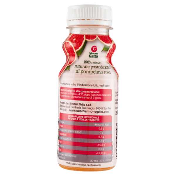 Simone Gatto Spremuta di Pompelmo rosa 200 ml