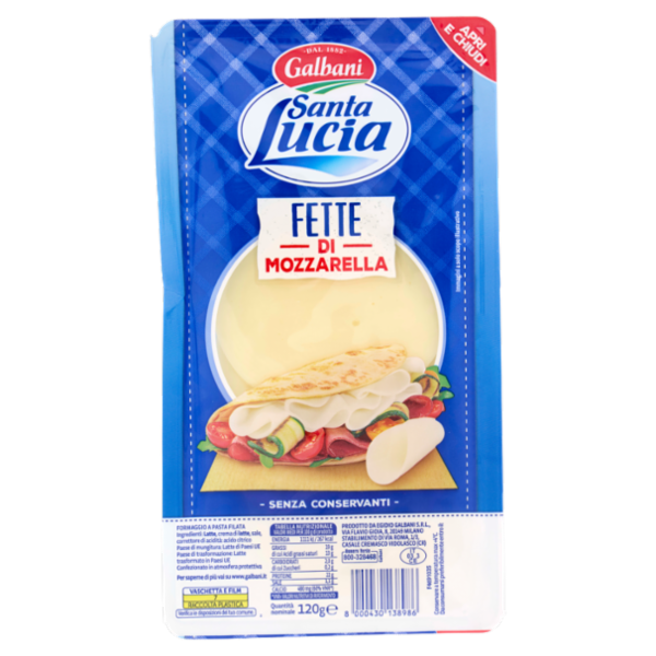Galbani Santa Lucia Fette di Mozzarella 120 g