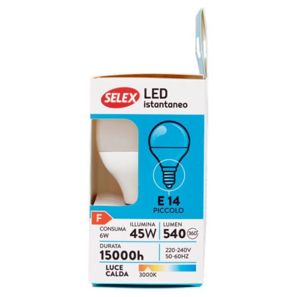 Selex Lampadina Led SMD Minisfera E14 6W