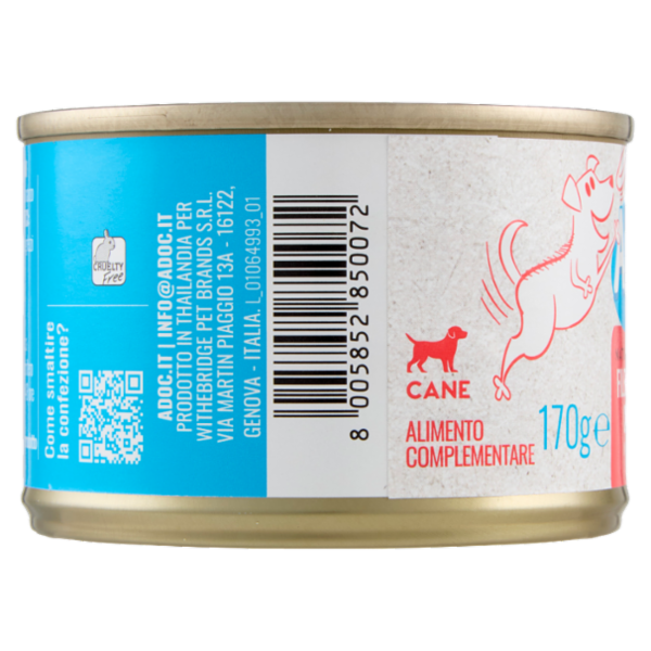 ADoC For Dogs Naturally Premium Filetti di Pollo con Manzo in Gelatina 170 g