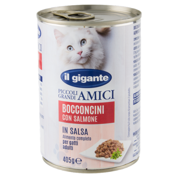 IL GIGANTE Piccoli Grandi Amici Bocconcini con Salmone in Salsa 405 g