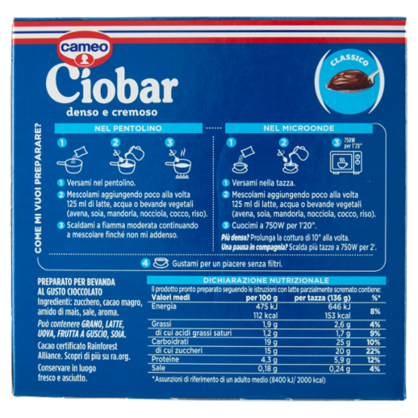 cameo Ciobar Classico 15 x 25 g