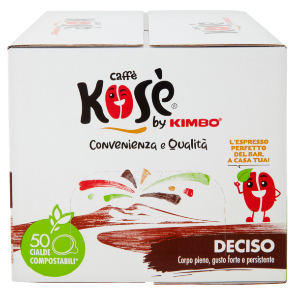 caffè Kosè Cialde Compostabili* Deciso 50 x 7,3 g