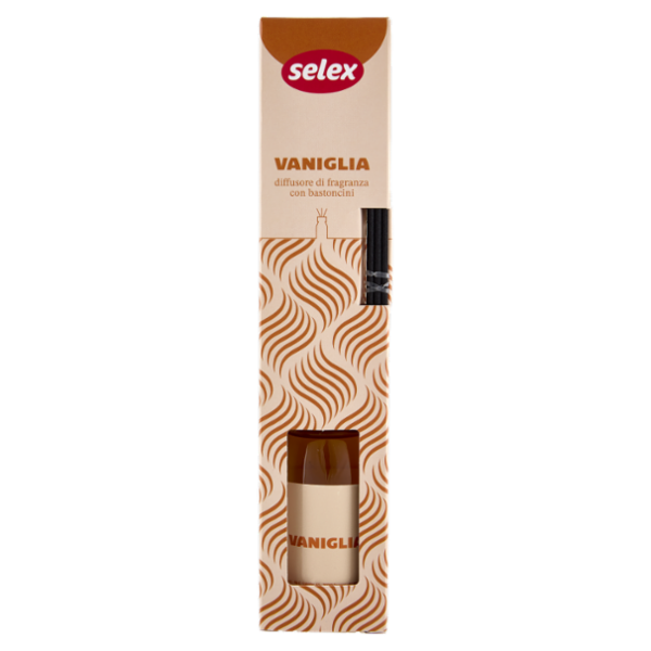 Selex Diffusore di Fragranza con Bastoncini Vaniglia 125 ml