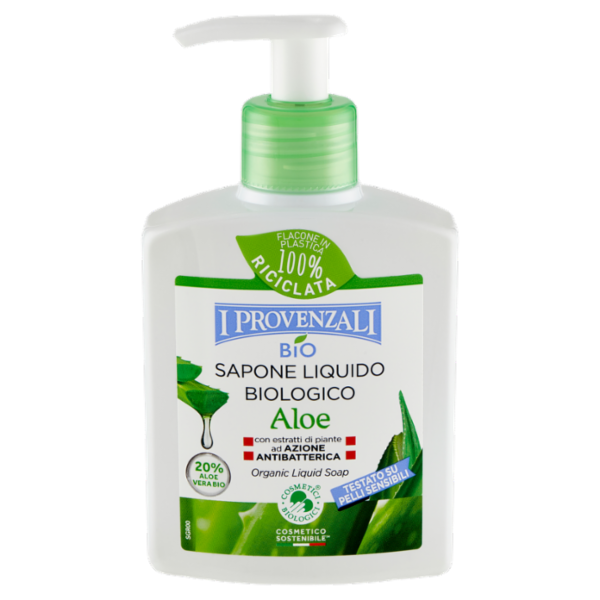 I Provenzali Bio Sapone Liquido Biologico Aloe 250 ml