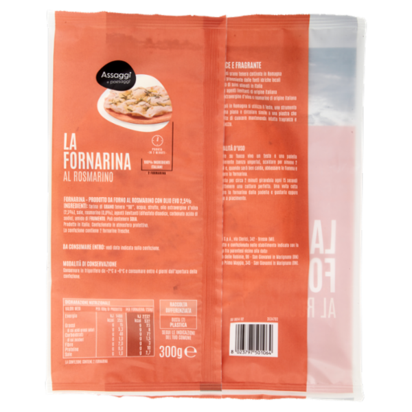 Assaggi e paesaggi la Fornarina al Rosmarino 2 x 150 g