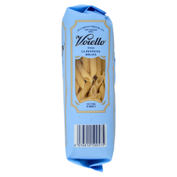 Voiello Pasta La Pennetta Rigata N°155 Grani 100% Italiani Trafilata Bronzo 500g