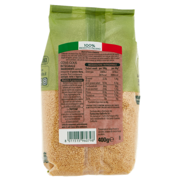 Colfiorito Integrale Cous Cous Integrale 400 g